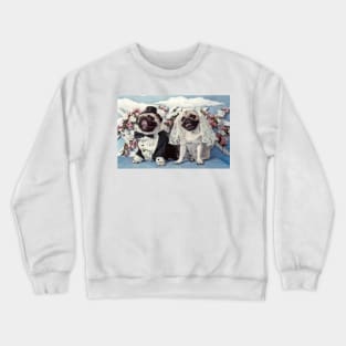 The Wedding Pug Dogs Crewneck Sweatshirt